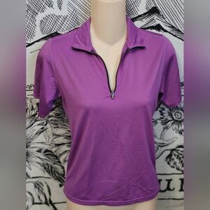 Like New Kerrits Ice Fil® Lite Short Sleeve Equestrian Shirt Purple